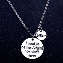Mom Necklace I Used To Be Her Angel Love Family Mother's Day Necklaces Gift