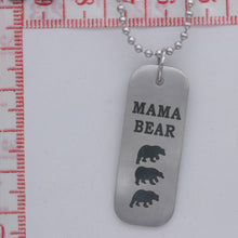 Mama Bear Necklace Mom Gifts Mothers Day Papa Bear Necklace Father Gift  Fa