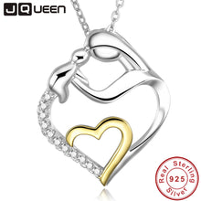 Mom Mother's Gift Fine 925 Sterling Silver Heart Love Mom Holds Child Penda