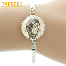 TAFREE DA VINCI FETUS glass gem jewelry Leonardo Da Vinci Drawing Doctor Gi