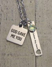 Elegant Birthstone Necklace Personality Bar Pendant Necklaces Best Gift Jew