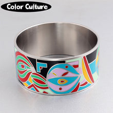 Bangles for Women Indian Oversized Wide Bracelets Fashion Stainless Steel B