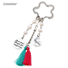 New Keychain for keys porte clef I love you mom dad keychain Love Heart Key
