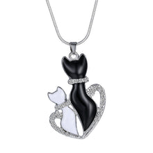 Women's animal Fashion Crystal Gift Love mom Heart Pendant Necklace for mot