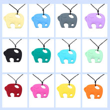 2017 Big Elephant silicone teether pendant and nursing necklace Chewable BP