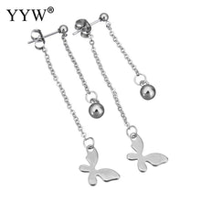 YYW New Jewelry Lover Mom Birthday Gifts Long Chain Stainless Steel Split E