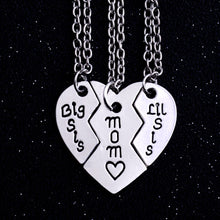 Broken Heart Mom Sister Necklace 3PC/set Sis Family Female Jewelry Women Be