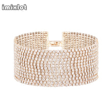 Imixlot 2017 New Europe Hot Golden Silvery Female Rhinestone Multilayer Bra