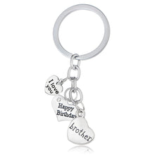 Bespmosp Heart Silver Plated Women Men Family Dad Mom Sister Brother Grandm