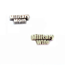20pcs/lot Free Shipping DIY Fashion Alloy Military Mom Wife Charm For Float