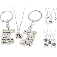 3pcs Mother Father Daughter Sister Silver Pendant necklace Family Gifts Dad