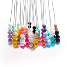 MHS.SUN Baby Chunky beads Necklace Mom DIY jewelry Food grade Silicone Neck