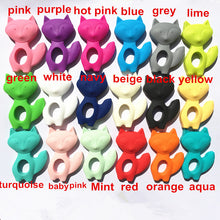 NEW 5pcs/lot Silicone Teething Fox Pendant Jewelry Pendant   Organic BPA Fr