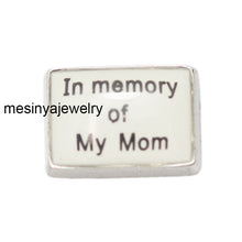 10pcs in memory of my mom  floating charms for glass locket  Min amount $15