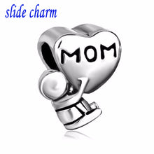 slide charm Free shipping  Mother's Day Mom and baby charm luxury brands be