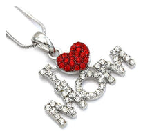 dropshipping  Love You Mom Heart Pendant Necklace Charm Fashion Jewelry Mot