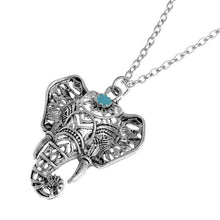 2017 Boho Antique Silver Necklaces Pendants Ethnic Elephant Choker Necklace