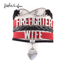 Little Minglou Infinity Love firefighter wife sister grandma mom daughter l