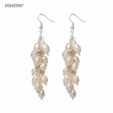 Freshwater pearl Drop earrings jewelry boucle d'oreille wedding earrings da