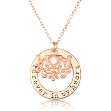 9 Style  Gold Color with Round Shaped Letter of " Mom" Statement Choker Lon