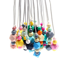 1pc/lot Best BPA Free Food Grade Silicone Baby Chew Beads Teething Necklace