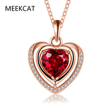 MEEKCAT Mother Day Necklace Jewelry Heart Shape Pendant Necklace Love Mom N