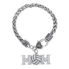 Skyrim European & American Volleyball mom rhinestone charm women bracelet-i