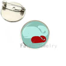 Wholesale Mothers Day brooch pins Love Mom art pture glass cabochon silver