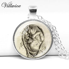 2017 MIDWIFE PENDANT Midwife Gift Da Vinci Fetus Necklace Leonardo Da Vinci