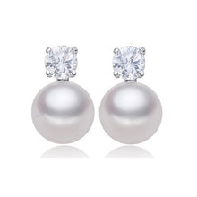 RUNZHUQIYUAN 2017 100% natural freshwater pearl stud earrings 925 sterling