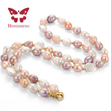 2017 New arrival mix baroque pearl necklace for mom gift, 9 10mm beautiful