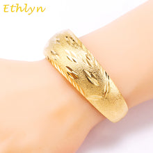 Ethlyn African Bangles for Women's  Gold Color Dubai Jewelry Ethiopian Bang