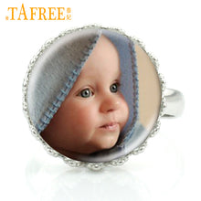 TAFREE Personalized Ring Photo Of Your Lover Baby,Mama,Papa,Mom,Dad,Girl Fr