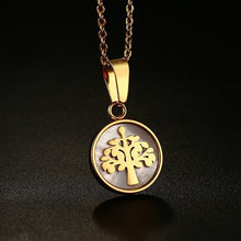 Womens Necklaces Abalone Shell Trinity 'Tree of Life' Pendant Necklace for