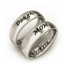EVBEA Custom Mom and Daughter Ring I Love You For Mother' Day Gift Size 6 7