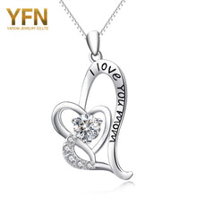 YFN Brand 925 Sterling Silver Pendant Necklace for Mother's Day Gifts Rhine