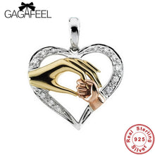 Gift For Mom Pure 925 Sterling Silver Jewelry Beautiful Heart Crystal Penda