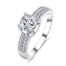 Exquisite Style White Gold Color Rings Top Quality Jewellry Rings with AAA
