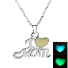 YYW Luminous Daughter & Best Mom Love Heart I love Mom Chic Punk Glow In Da