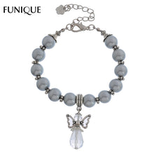 FUNIQUE Women Fashion Heart Angel Big Beads Charms Bracelets Jewelry Gift F