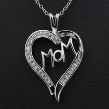 HeeZen Plated Silver Cute Romantic Heart Shaped Necklaces & Pendants Long C