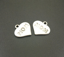 10pcs/lot Vintage Silver/bronze/gold Heart Mom Charms Bracelet Necklace Jew