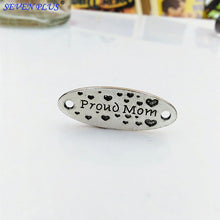 High Quality 10 Pieces/Lot 13mm*34mm Antique Silver Plated Letter Printed P