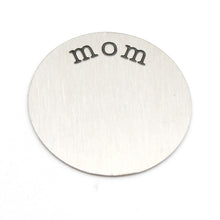 Panpan 22.5mm  316L Stainless steel  word "mom" plates for 30mm round locke