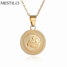 Allah Pendant Necklace Islam Jewelry Women Muslim Item18K Gold Color Muslim
