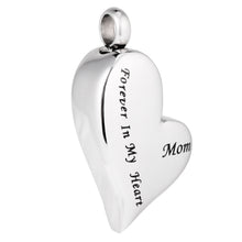 Mom Forever In My Heart Cremation Jewelry Ash Urn Pendant Necklace Memorial