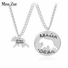Miss Zoe Hollow MAMA BEAR BABY BEAR Mother Child Pendant Necklace Keychain