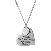 Stainless Steel Sweet Quote My Little Girl Yesterday My Daughter Forever Pe