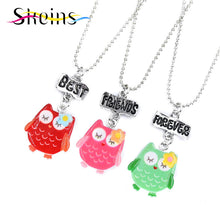 Mom And Kids BFF Jewelry 3pcs/Set Best Friends Charm Cute Owl Pendants Neck