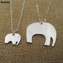 trendy Mother Daughter Necklaces women animal jewelry Elephant pendant neck